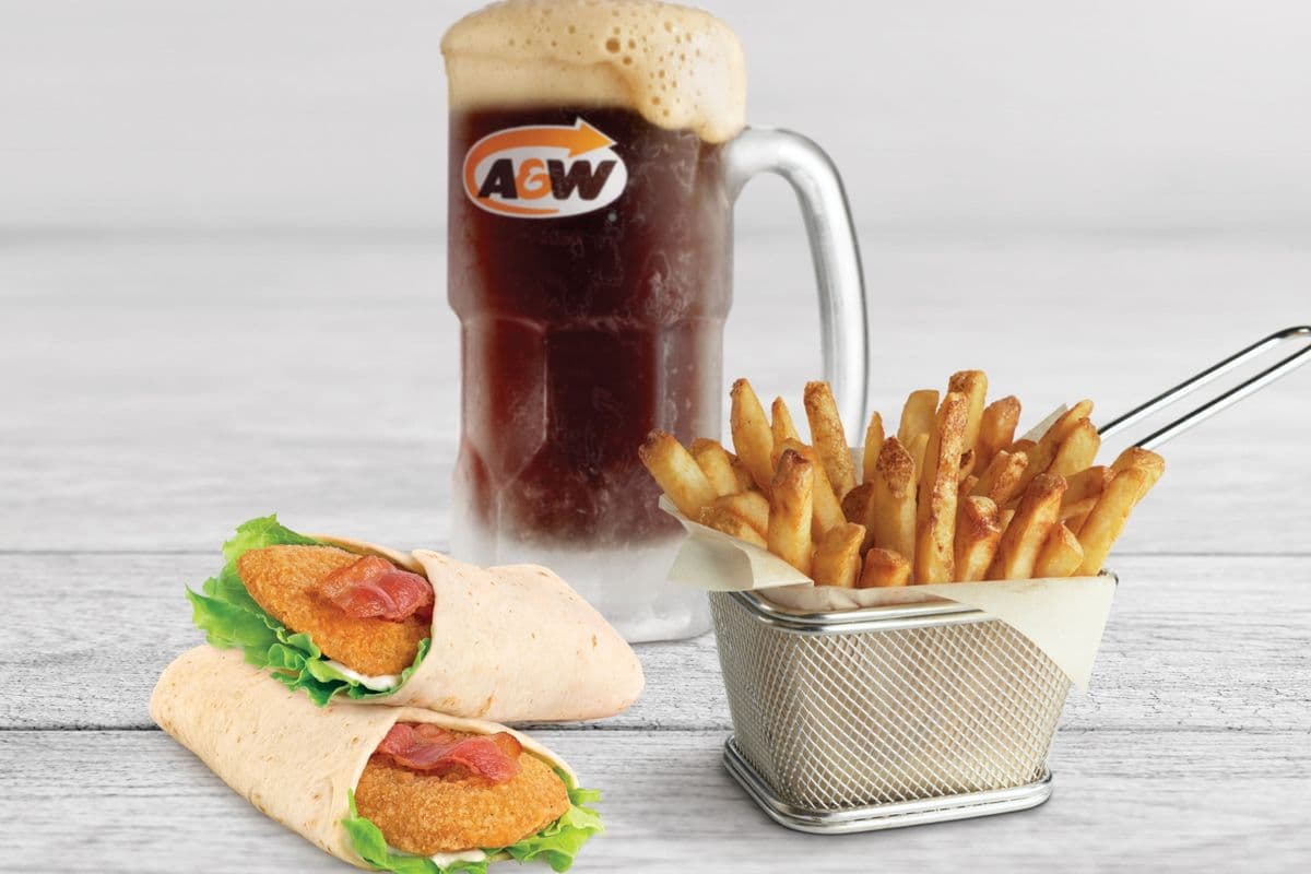 Two Bacon Chicken Wraps Combo