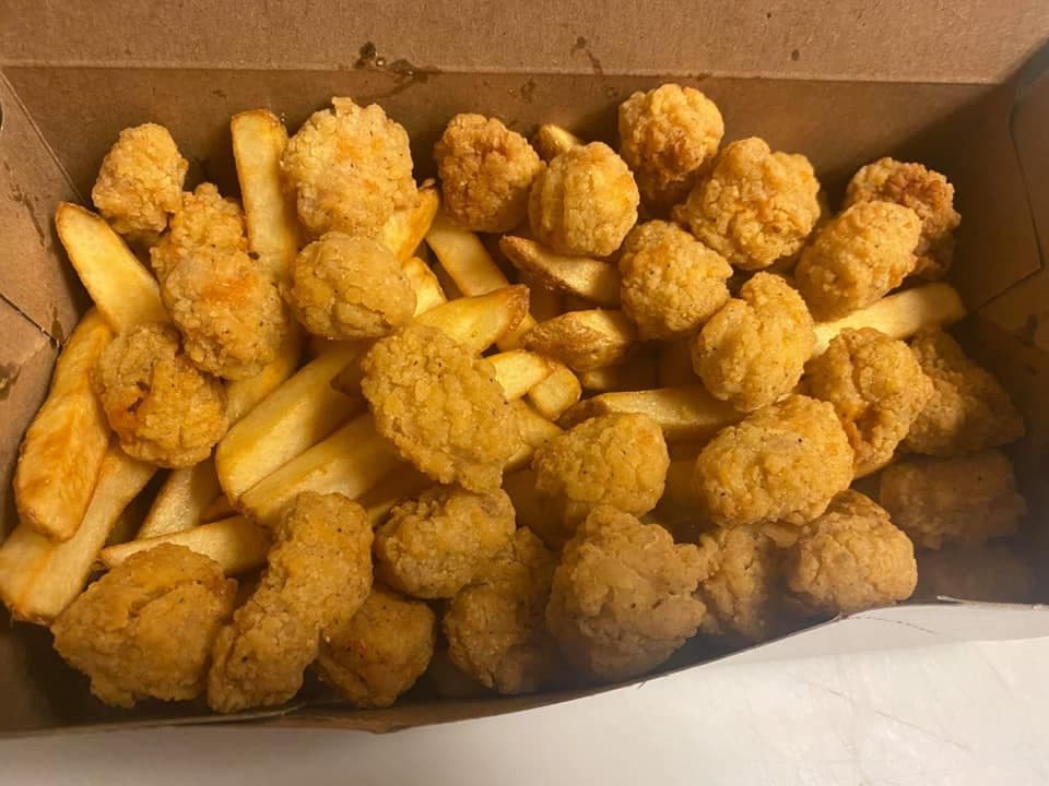 Popcorn Chicken and Fries