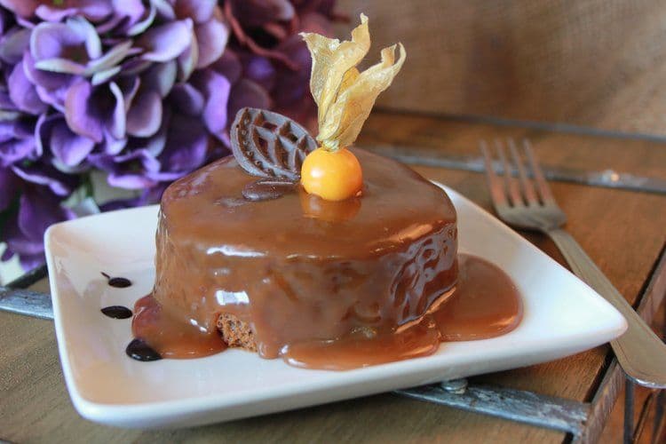 Warm Ginger Caramel Spice Cake