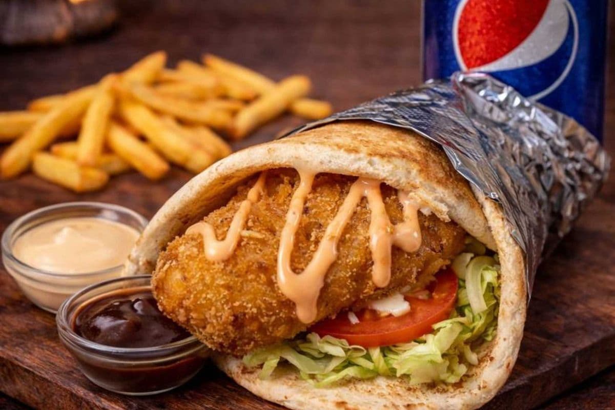 Diplo Pita Filet de poisson croustillant / Fried fish fillet (Trio) (Moyen / Medium )