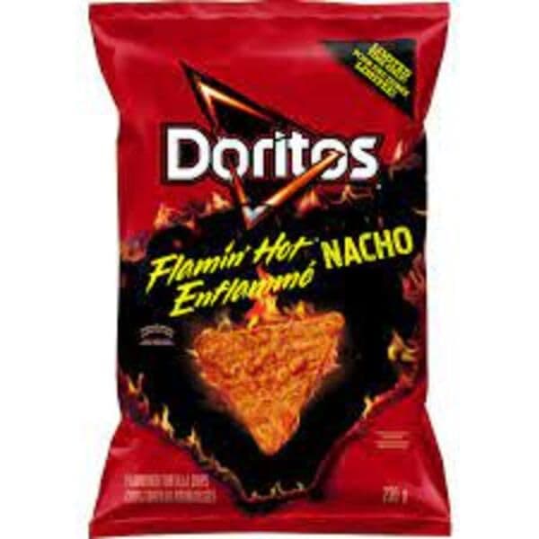 Doritos Chips Tortilla Enflamme Nacho 210g/ Doritos Tortilla Chips Flamin' Hot 210g