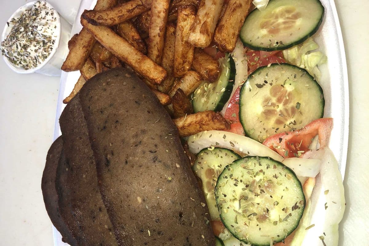 Assiette gyro (boeuf & agneau melange)