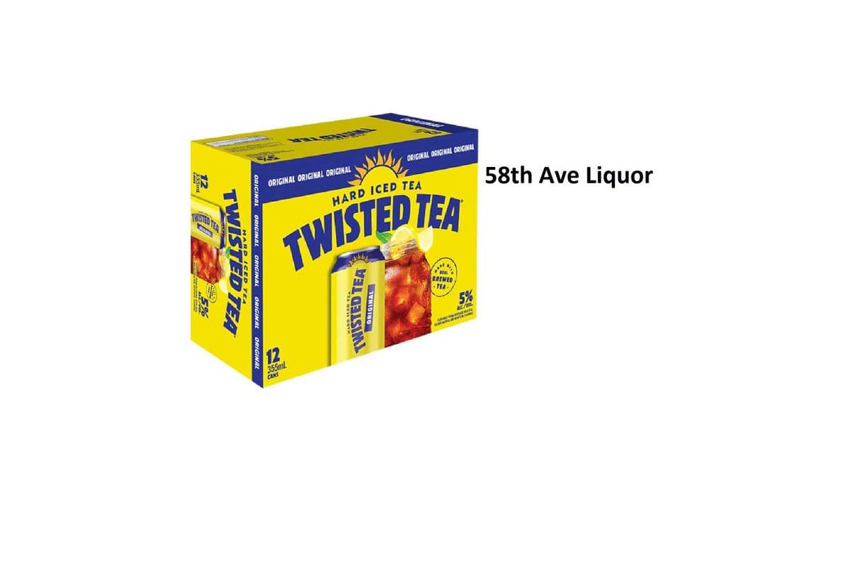 TWISTED TEA ORIGINAL HARD ICED TEA CANS (1 x 12x355ML)