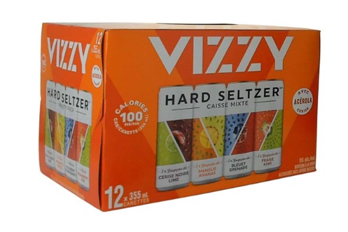 VIZZY HARD SELTZER VARIETY PACK 12 CANS (12 x 355ML)