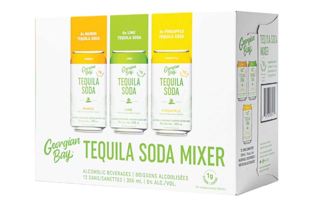 Georgian Bay Tequila Soda Mixer, 12x355ml (12 x 355 ml)