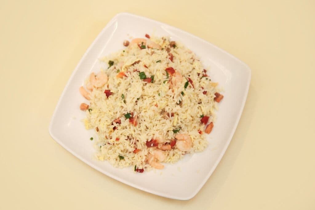 Shrimp and BBQ Pork Fried Rice (揚州炒飯)