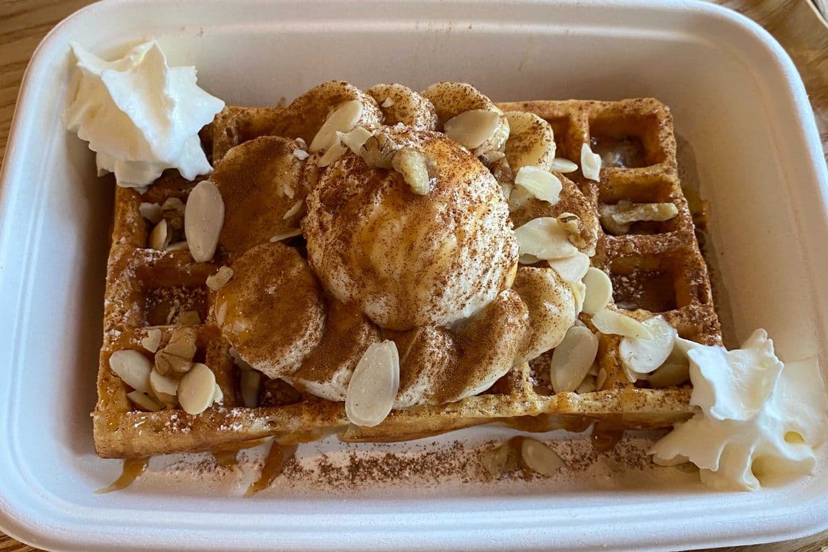 Cinnamon Banana Waffle
