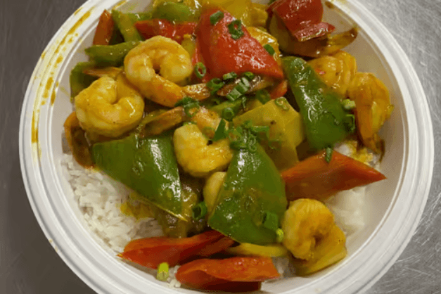 D9. Curried Prawn on Steamed Rice