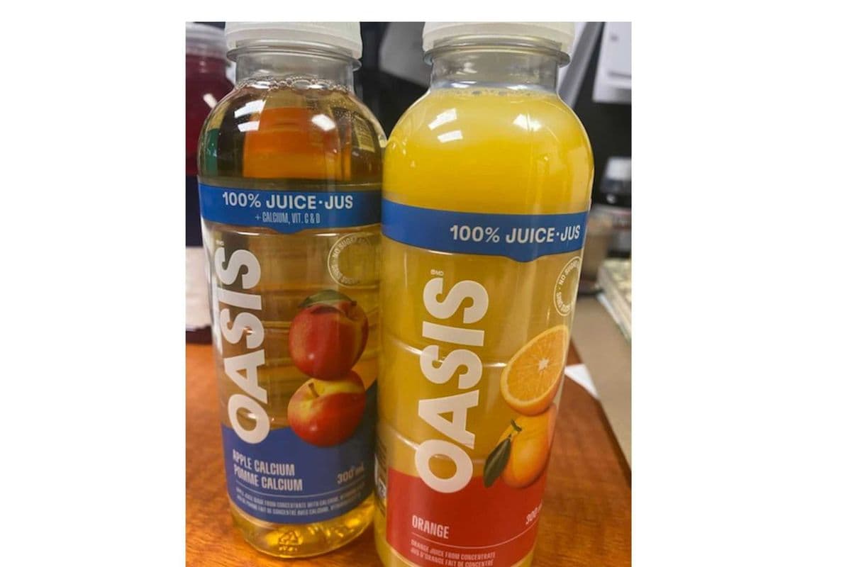 Oasis juice (apple and orange)