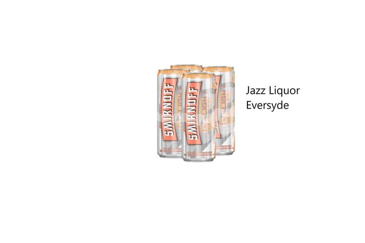 SMIRNOFF ICE LIGHT WHITE PEACH & SODA (1 x 4X355ML)