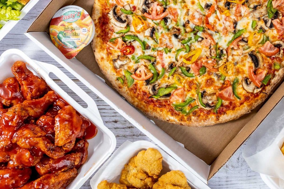 3 for 2 Pizza and Wings Combo #2