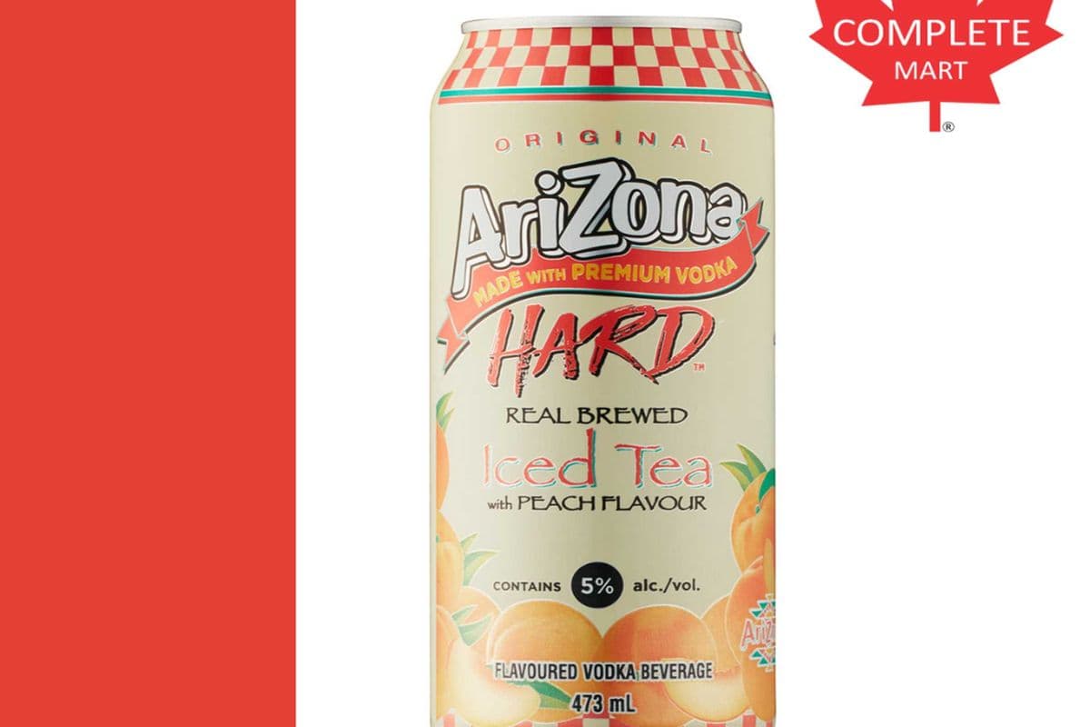 ARIZONA HARD PEACH ICE TEA 5% 473ML (1 x 473ML)