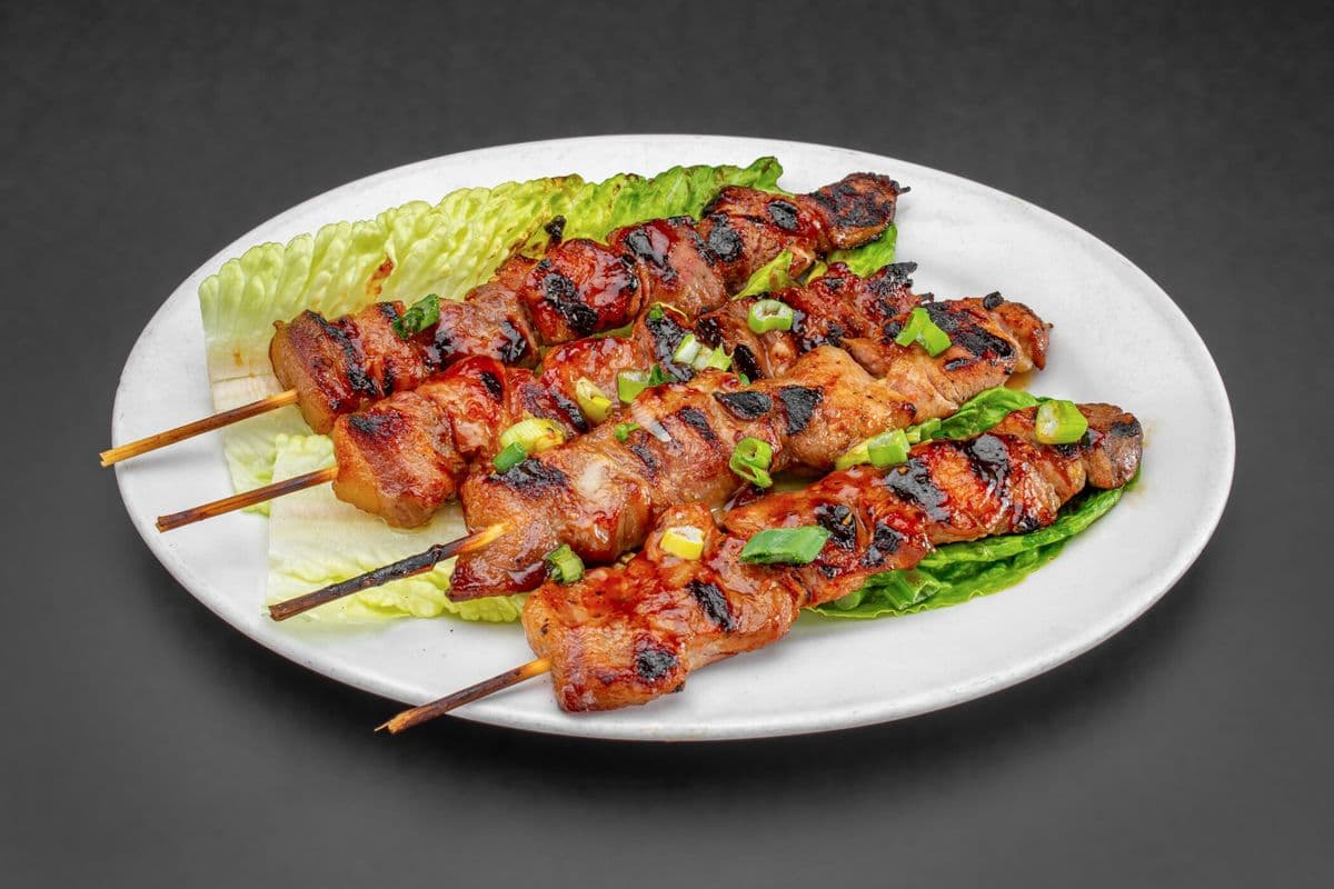 Pork BBQ skewers