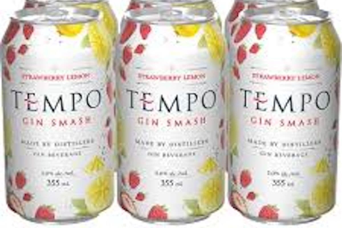 Tempo Smash Gin, Strawberry - Lemon (6 x 355 ml)