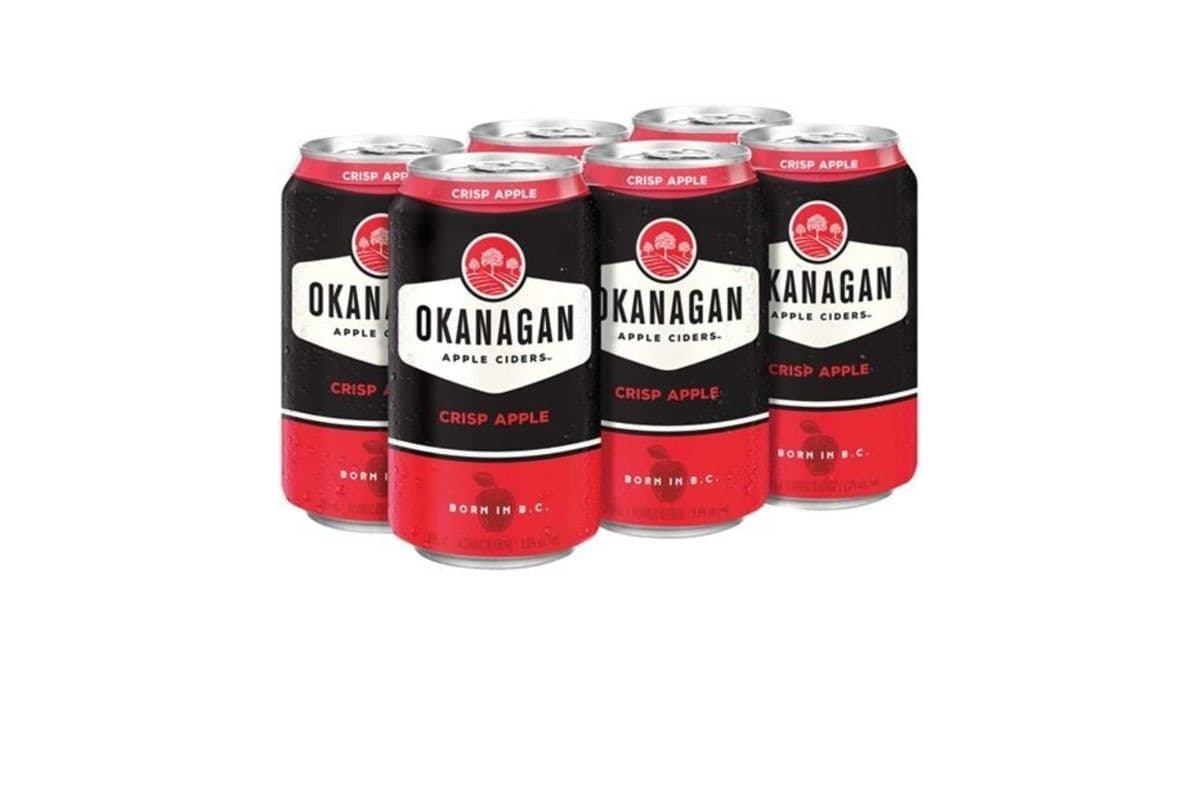 OKANAGAN PREMIUM CRISP APPLE CIDER-CANS (6 x 355ml)