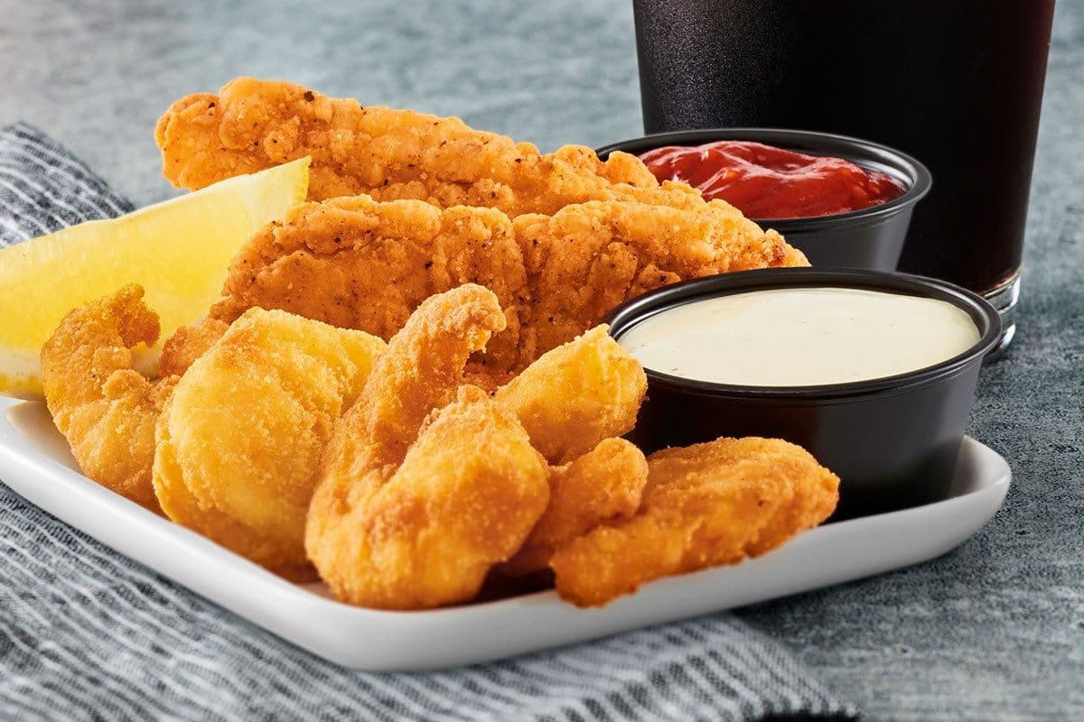 Crispy Chicken Strips & Shrimp