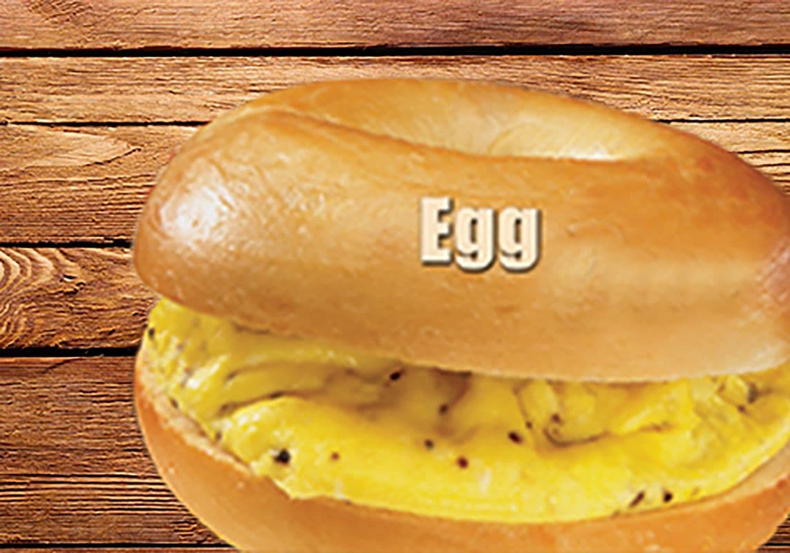 Egg, Cheese on a Bagel Sandwich