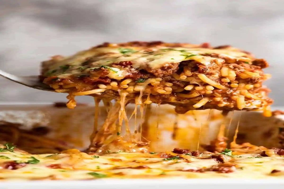 Regular Baked Spaghetti Meat Sauce