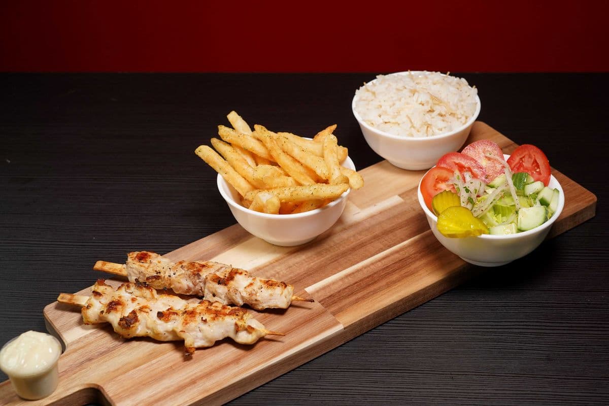 Assiette shish taouk
