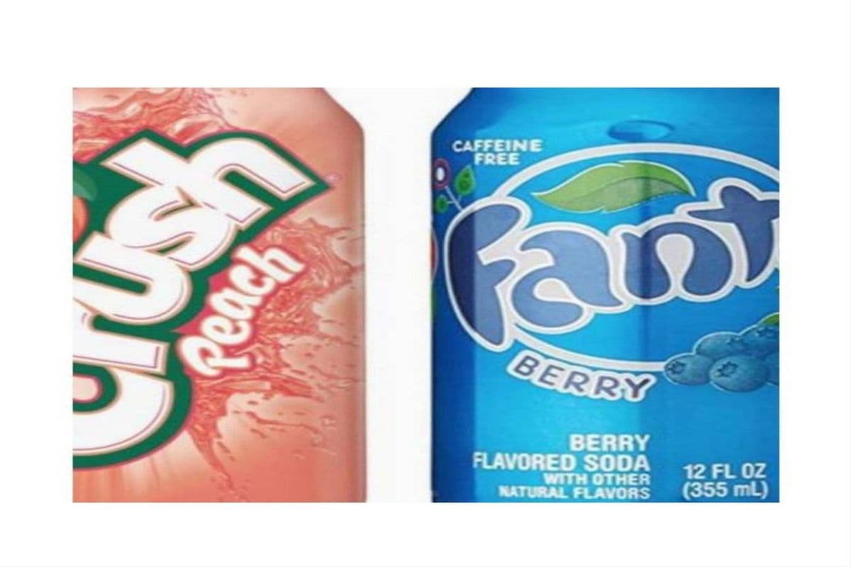 Crush Peach and Fanta Berry (2 x 355 ml)