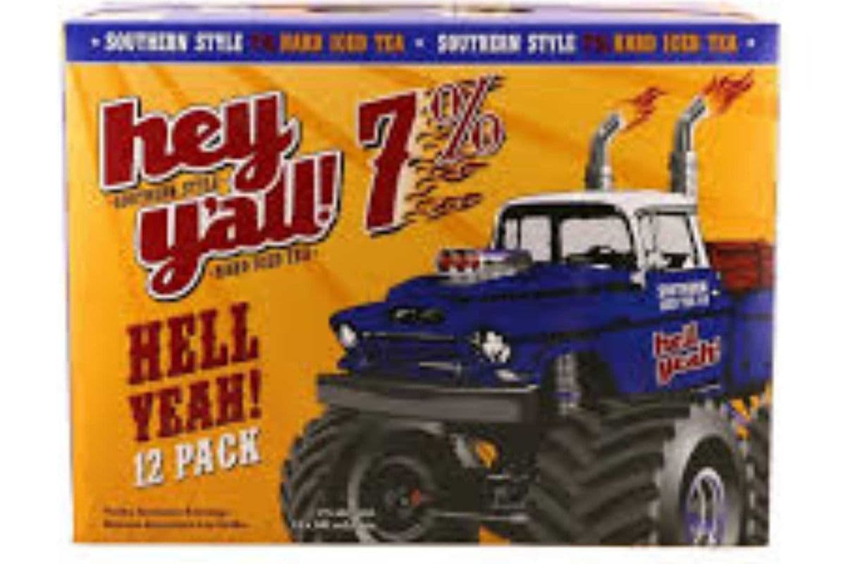 HEY Y'ALL HELL YEAH 7% HARD ICED TEA (12 PACK) (12 x 355 ml Cans)