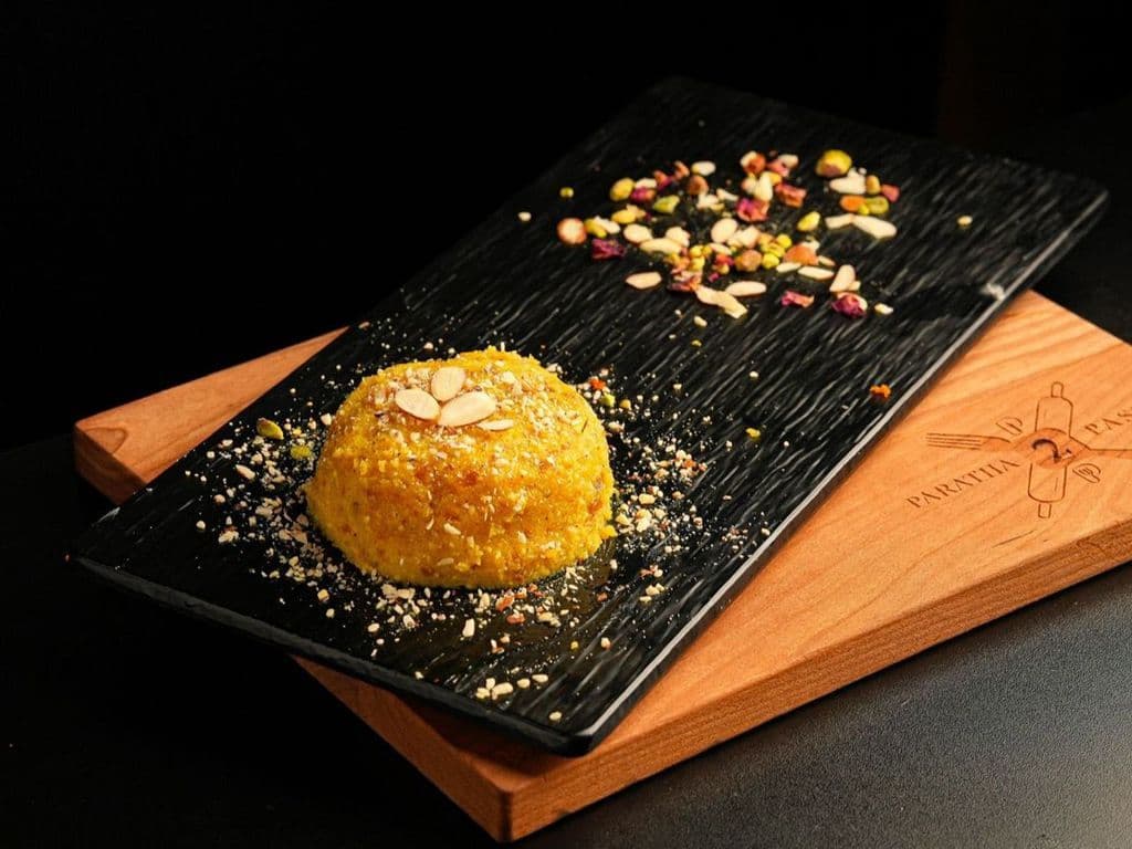 Garama Garam Suji Badam halwa