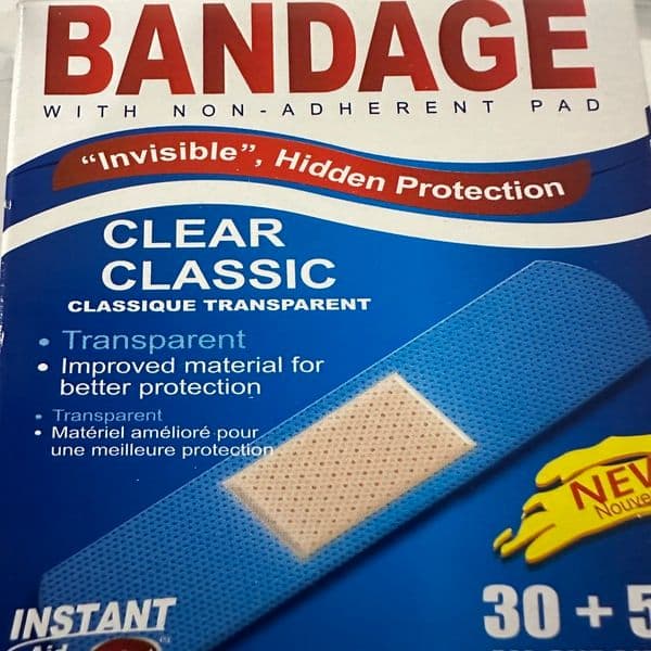 Instant Aid Bandages Invisible 30+5 / Instant Bandages Clear 30+5