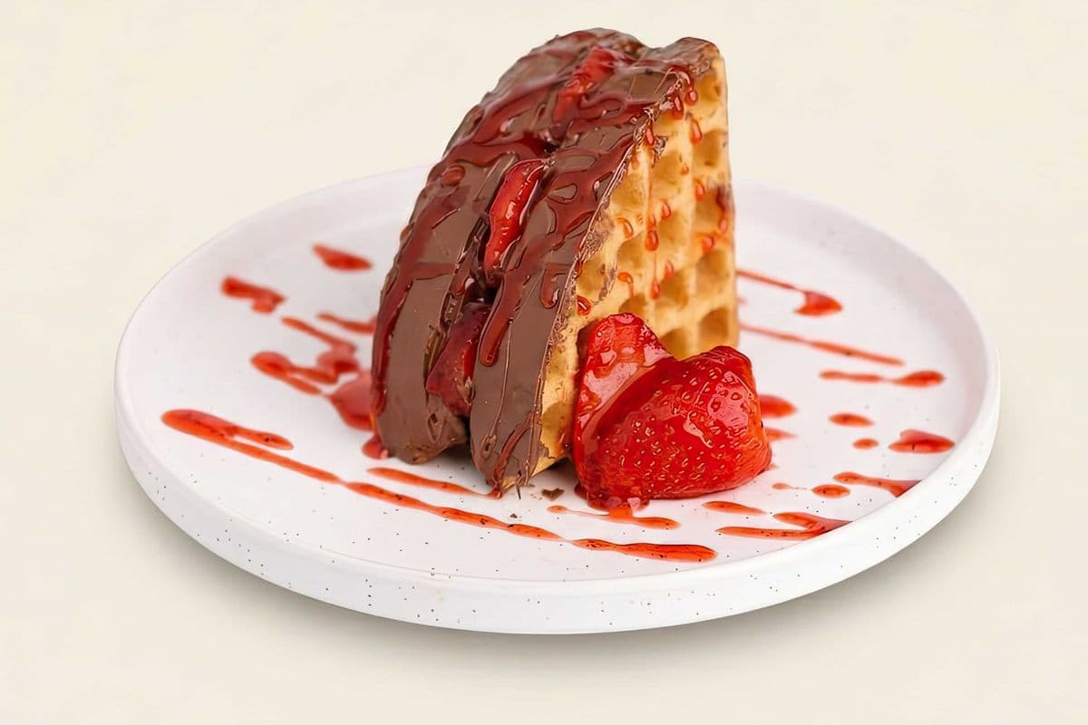 Nutella Strawberry Pocket Waffle