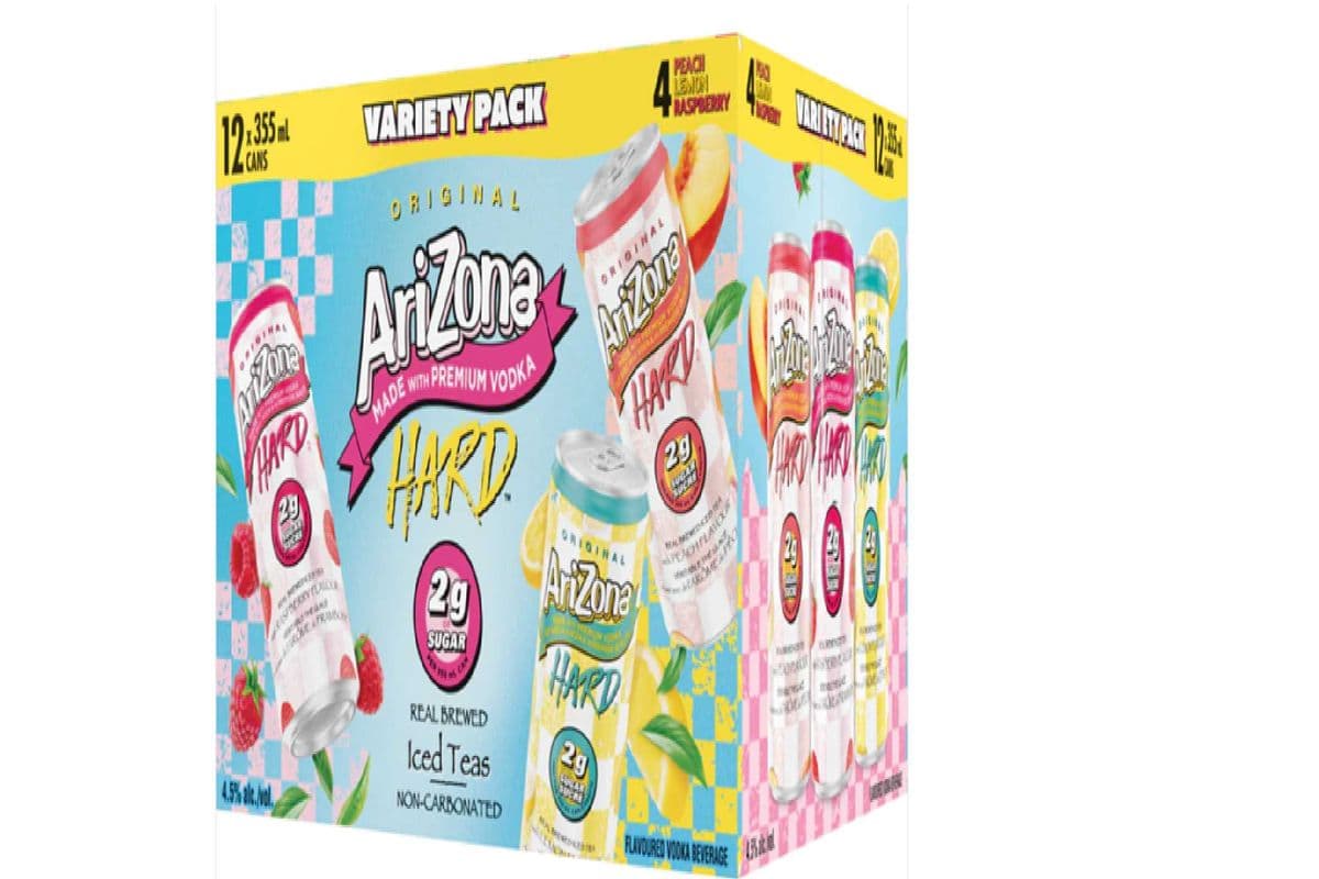 Arizona Hard Iced Tea 2G of Sugar Variety Pack (12 x 355 ml cans)