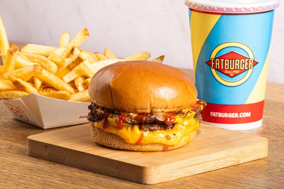 FAST GRILLED DOUBLE CHEESE BURGER