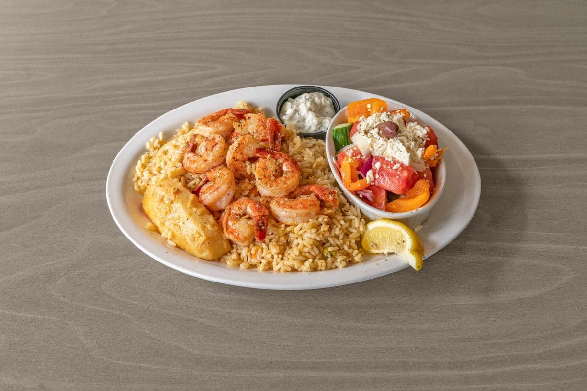Garlic Prawns Dinner