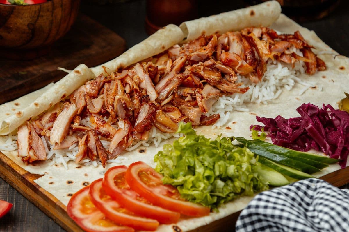 6. Chicken Doner Plate