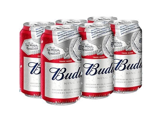 Budweiser 6can, 355mL domestic (5.0% ABV)
