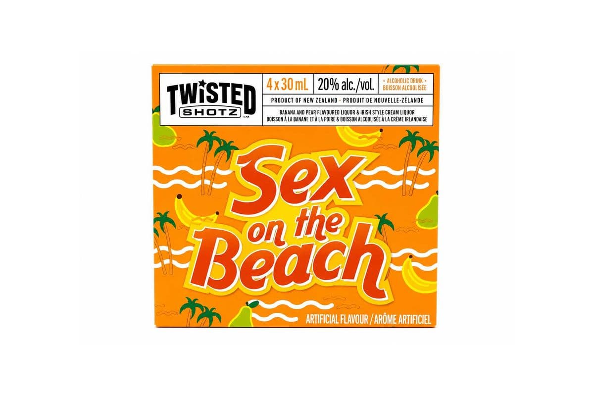 Twisted Shotz - Sex On The Beach 4PK (1 x 30ml x 4)