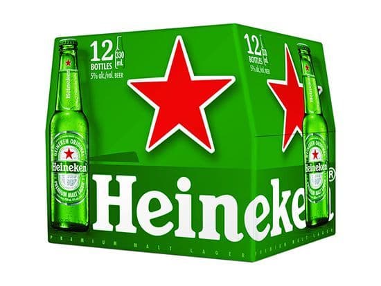 Heineken 12 bottle, 330mL import (5.0% ABV)