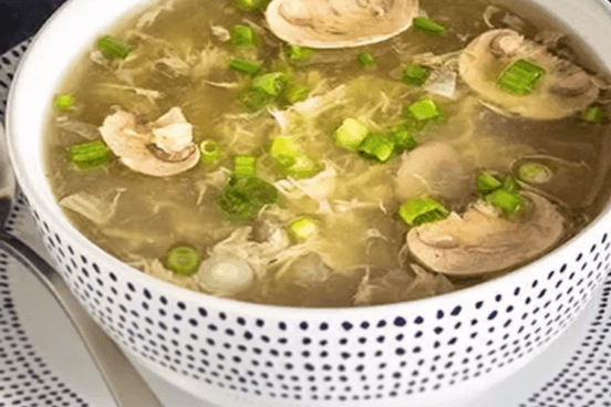 Mushroom Egg Swirl Soup