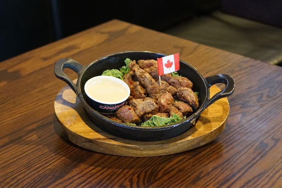 Triple Eh! Pepper Seared Steak Bites