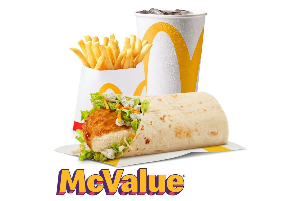 Ranch Snack Wrap w/ Grilled Chicken McValue Meal [500-650 Cals]