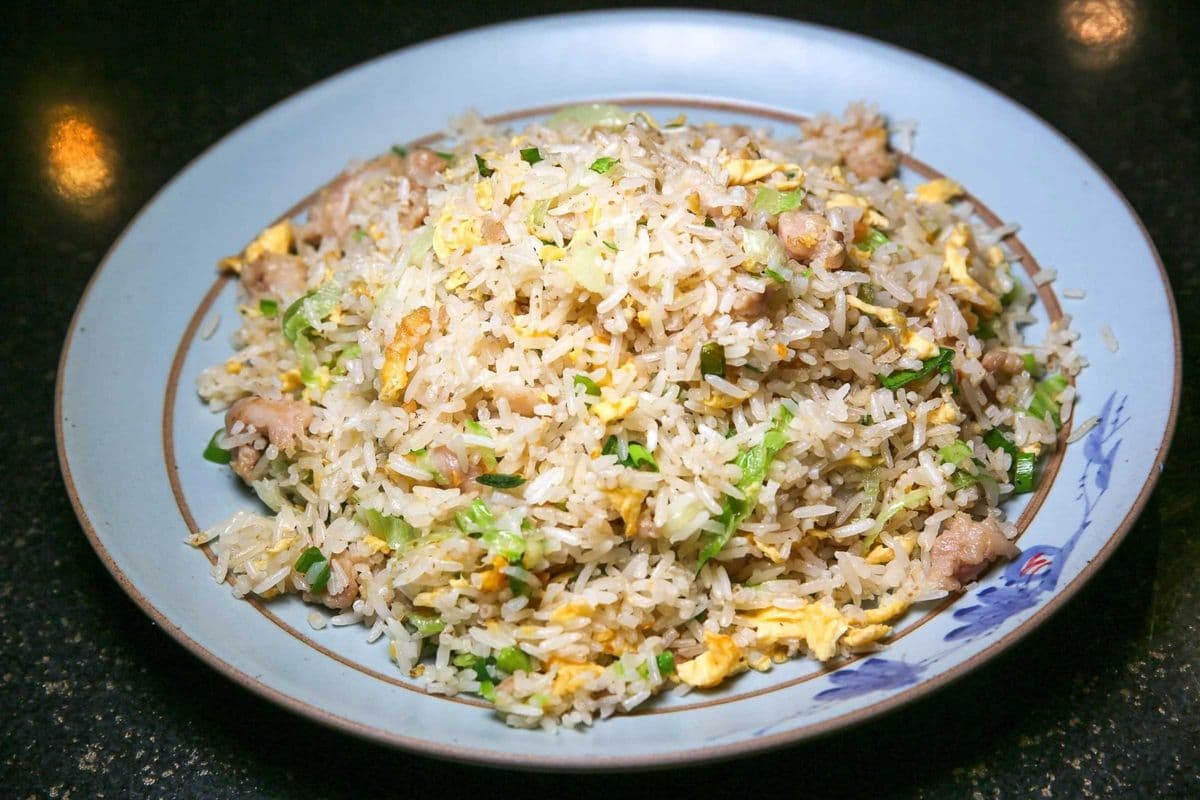 Fried Rice with Chicken and Salted Fish 鹹魚雞粒炒飯