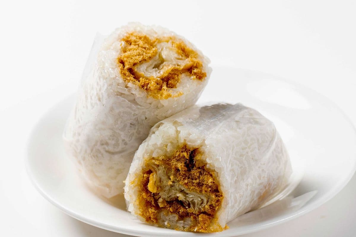 014. Salty Glutinous Pork Rice Roll