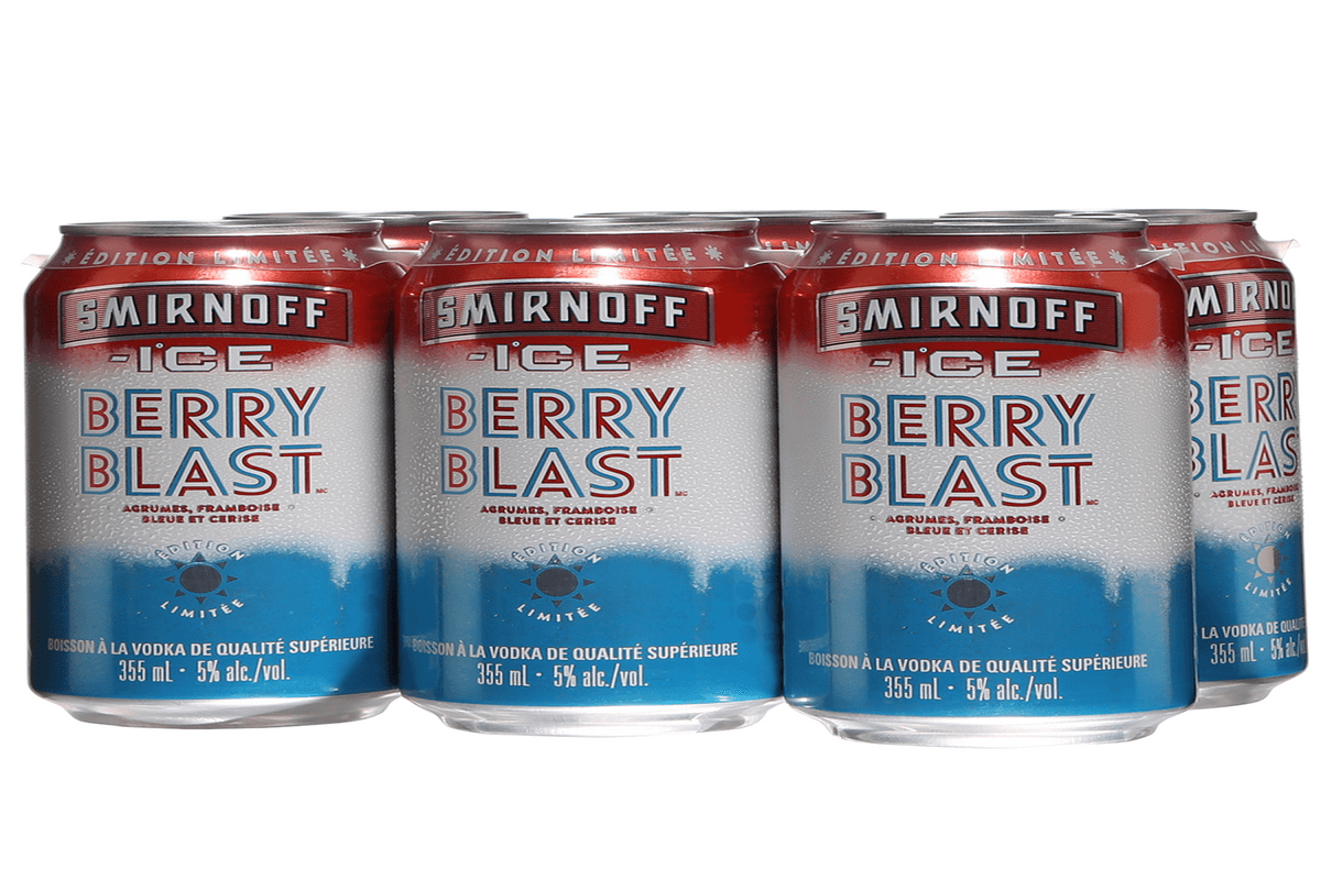 814237. Smirnoff Ice Berry Blast (6 Cans) (1 x 6pc)