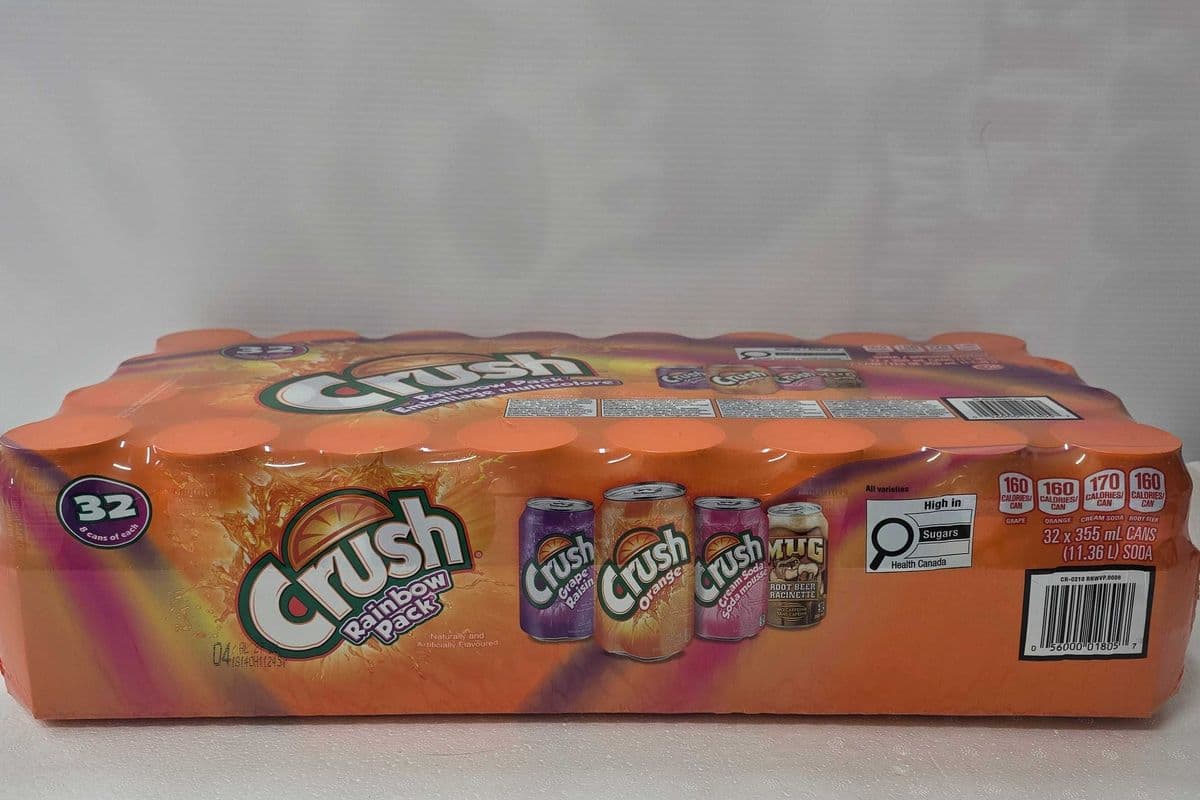 Crush rainbow pack 32 × 355ml can soda (32 cans)