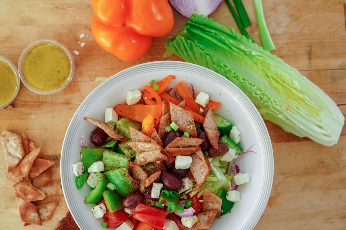 Greek Fattoush Salad