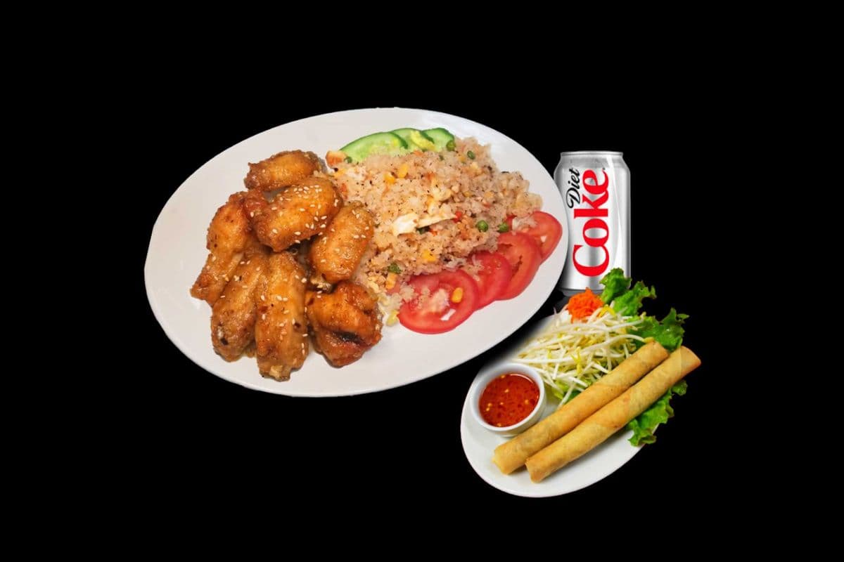 Combo 11. Quan Ngon Chicken Wings and Sate Fried Rice