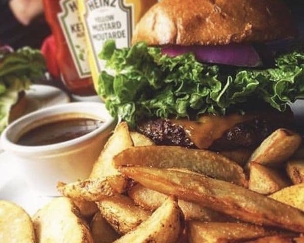Homemade AAA Beef Burger & Wedge Fries