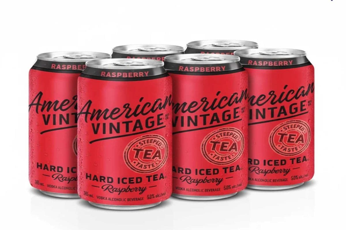 AMERICAN VINTAGE HARD ICED TEA RASPBERRY (6 x 355ML)