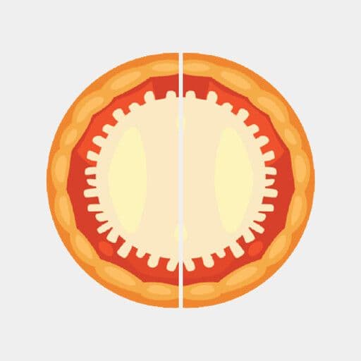 2x Medium Half & Half Pizza Deal 2 Toppings (Vegan)