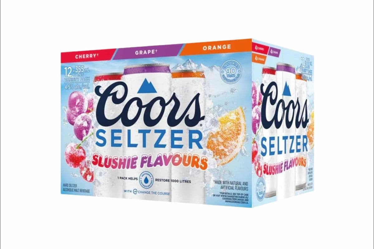 Coors Seltzer Slushie Flavours 12 Can (12 x 355ml)
