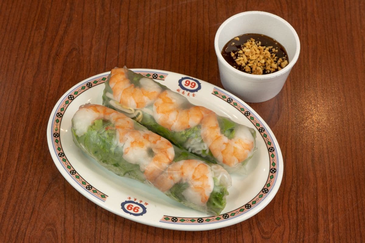 03. Shrimp Rice Paper Rolls (2 Rolls) - (Goi Cuon Tom)