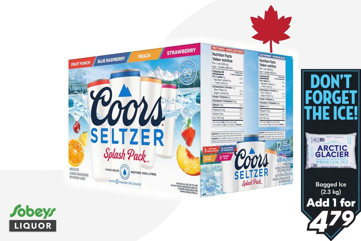 Coors Seltzer Splash Pack (12 x 355 ml)